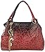TINKSKY Classic Fashion Tote Handbag Leather Shoulder Bag Perfect Large Tote Ls1195 (Grey) (Red)