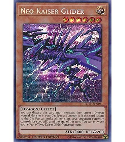 インザスカイゴールド Kaiser Glider Golden Burst - LDS3-EN136 - Secret Rare 1st