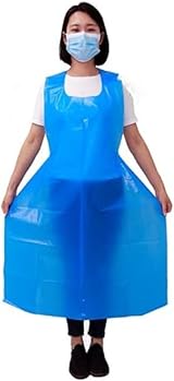 HOT BARGAINS 100 Blue Disposable Aprons 70 x 120cm 10µm Pack of 100 view 3