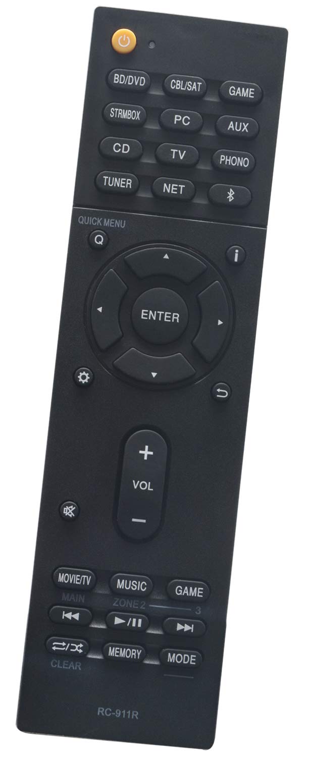 ALLIMITY RC-911R Remote Control Replace fit for Onkyo AV Receiver TX-NR656 TX-NR686 TX-NR777 TX-RZ610 TX-RZ710 TX-RZ810 TX-NR555 HT-S7800 HT-R695 TX-NR676 TX-NR757 TX-NR787 TX-RZ610