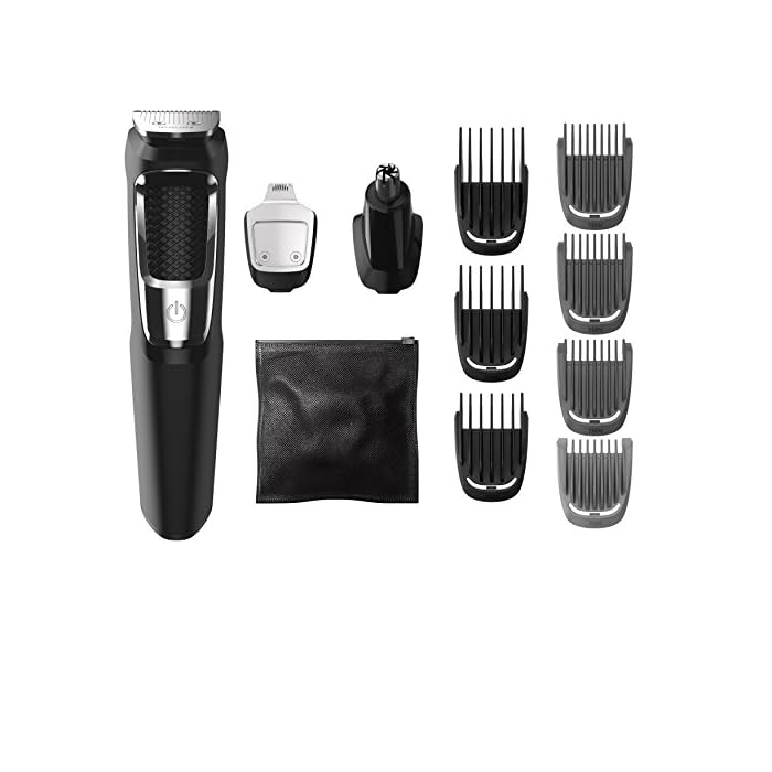 Philips Norelco Multigroomer All-in-One Trimmer Series 3000, 13 Piece Mens Grooming Kit, for Beard, Face, Nose, and Ear…
