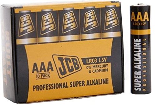 S5447 JCB AAA Industrial Batteries - Pack of 10 - Priced & Sold Per Cell