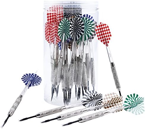 Tip Darts set (24 pack), Stainless Steel Needle with Store Carrying Case. 20 Grams (6 style)