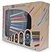 BestPysanky Set of Six Blackboard Plastic Nesting Dolls with Chalks DIY Craft