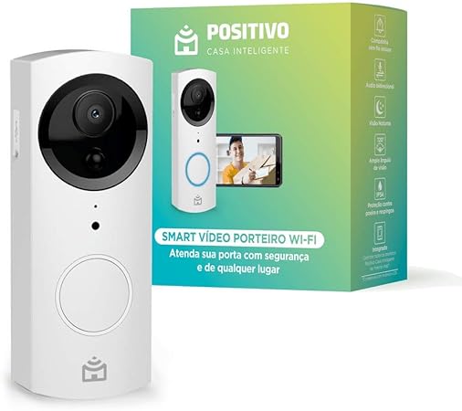 Smart Vídeo Porteiro Wi-Fi Positivo Casa Inteligente Smart Vídeo Porteiro Wi-Fi 