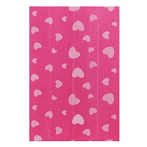 Best Pet Supplies Dog Poop Bags, Rip-Resistant and Doggie Waste Bag Refills with d2w Controlled-Life Plastic Technology - Pack of 240, Pink Heart (Scented)