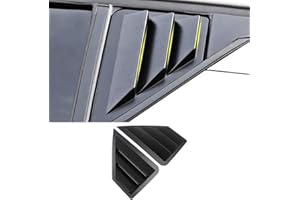 TKREENO for Toyota C-HR CHR 2018 2019 2020 2021 2022 Rear Side Window Louver Decorate Cover Rear Air Vent Blinds Covers Auto Accessories (Matte Black)