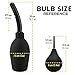 2 Pack Silicone Enema Bulb Set from Blue Lolly, One Large(10.5 oz) and One Small (3 oz), Home Enema for Anal or Vaginal Douching Aids in Hygiene.