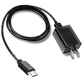 5V 2A 1A Fast Wall Charger 5ft Micro USB type B Charging Cable fit for Tandem Diabetes Care, Camera,Speaker,Cellular Link 2, Doro Phone,Samsung Galaxy S7/S6/Note 5/4/S4/S3/LG Flip Android Phone & More