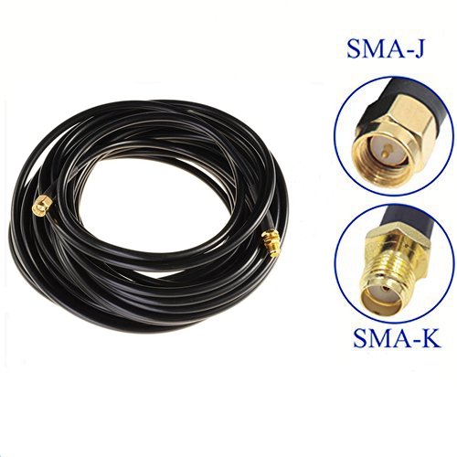 Lysignal antenna extension cable sma male to female con…