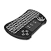 Rechargable mini keyboard，Tripsky H9 2.4GHz Backlit Mini Wireless Keyboard, Handheld Remote with Touchpad Mouse for Android TV Box, Windows PC, HTPC, IPTV, Raspberry Pi, XBOX 360, PS3, PS4(Black)