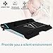 BUJIAN Laptop Cooler Cooling Pad for 15.6-17 Inch Laptops with 2 Fans Twin-Turbo Speed at 3,000-3,500 RPMS,Slim Portable