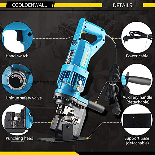 CGOLDENWALL 1200W Hydraulic Hole Punch Electric Hydraulic Hole Punching