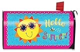 Briarwood Lane Hello Summer Sun Magnetic Mailbox Cover Seasonal Standard