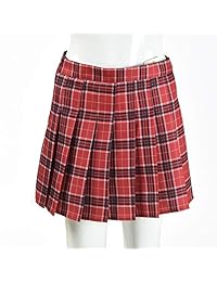 Mini falda plisada de cintura alta para niña