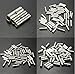 Lucksender 150pcs Silver Metal Uninsulated Wire Ferrule Cable Crimp Terminals Butt Connector(10 -12 AWG (4.0-6.0mm?) / 14 -16 AWG (1.5-2.5mm?) / 18 - 22 AWG (0.5-1.5mm?),each size 50pcs)