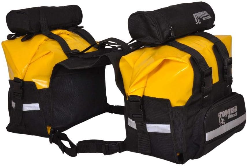 DIRTSACK Frogman Saddle (Black and Yellow) | Polyvinyl Chloride and Nylon