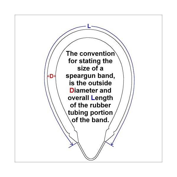 12in13mm-Speargun-Band-with-Stainless-Steel-V-Wishbone-and-Black-or-Amber-Primeline-Rubber-Select-Length-and-Color