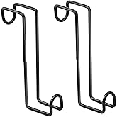 HDYEGY 2Pack 8 Inch Tack Hook,Heavy Duty Metal Over Rail Tack Hooks Stall Hooks for Hanging Horse Bridles Halters and Buckets