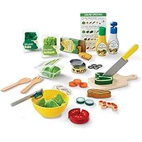 Melissa & Doug Slice 52 Wooden and Felt Pieces Play Food Set