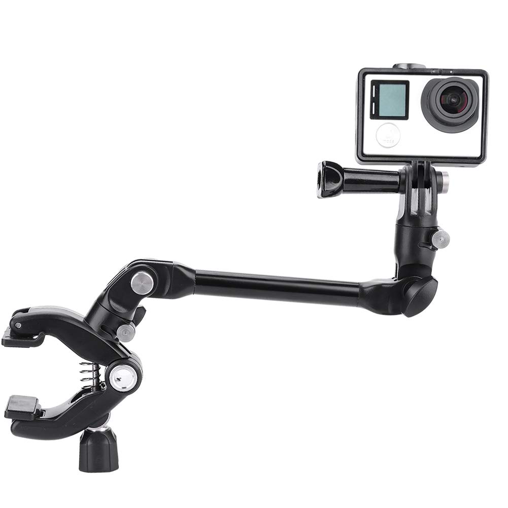 Topiky Action Camera Music Clip,360° Rotation Flexible Shooting Adjustable Arm Clip Monopod Mount Stand Bracket for for Xiaoyi for AEE Camera,for Guitar,Drum,Keyboard,Brass Instrument, Microphone