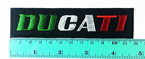 Ducati Motorcycles Biker Racing Sport Appliques Hat Cap Polo Backpack Clothing Jacket Shirt DIY Embroidered Iron on / Sew on Patch