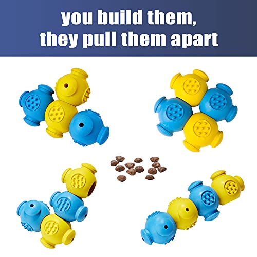 Dog Puzzle Toys for Aggressive Chewers,4 Pack Dog Chew Toys for Small