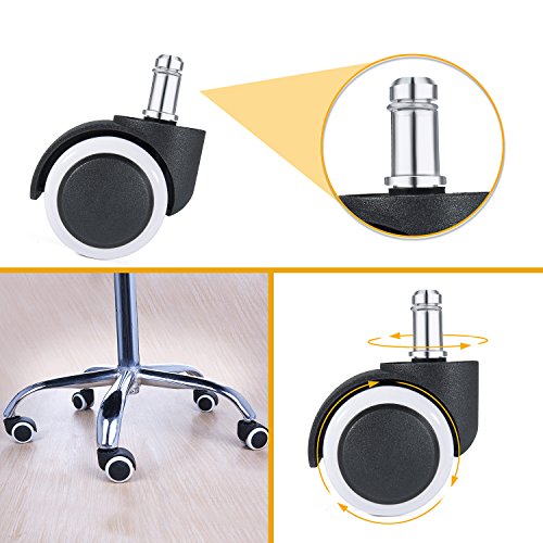 Diealles-Ruote-per-Pavimenti-Duri-5PCS-Ruote-per-Sedia-Girevole-Dimensioni-11-mm-x-22-mm-per-Pavimenti-Duri-Parquet-Laminato-Piastrelle-o-Pavimento-in-Pietra