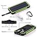 QueenAcc 15000mAh Solar Charger, Solar Power Bank with LED Flashlight Portable Charger, Backup Solar Power Pack, Dual USB Port Solar Battery Charger for Smart phones and Other USB Devices(green)