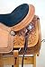 15″, 16″, 17″ Basketweave and Floral Tooled Circle S Roping Saddle with Suede Leather Seat. (16″)thumb 4