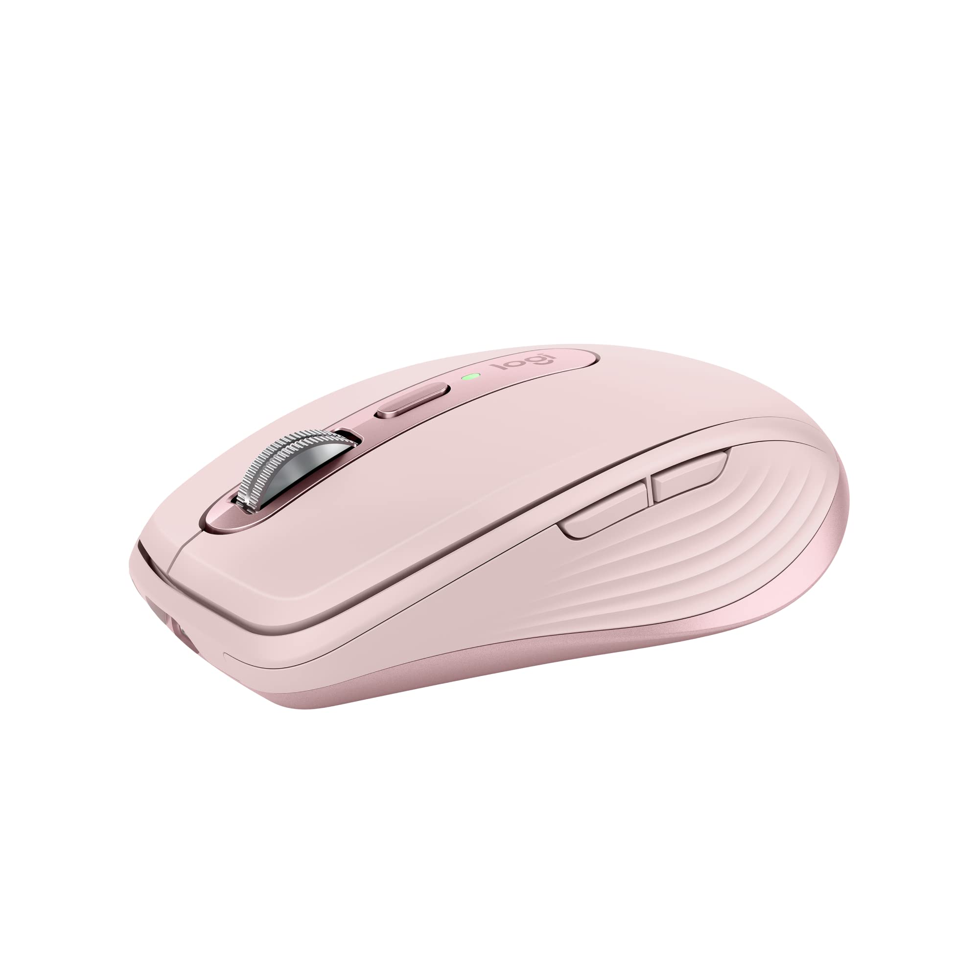 Photo 1 of Logitech MX Anywhere 3S Compact Wireless Mouse, Fast Scrolling, 8K DPI Any-Surface Tracking, Quiet Clicks, Programmable Buttons, USB C, Bluetooth, Windows PC, Linux, Chrome, Mac - Rose