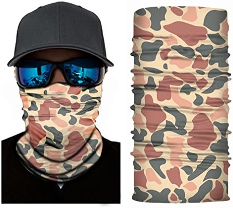 Face Mask Shield,YASHALY 3D Seamless Balaclava Magic Scarf Neck Warmer Tube Ghost Skull Clown Joker Bandana Bicycle Headband (H-198, free size)