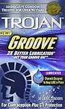 Trojan Groove Lubricated Condoms, 10 Count