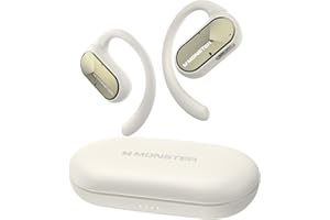 Monster Casque à oreilles ouvertes AC312, son puissant par de grands pilotes de 16 mm, écouteurs ouverts Bluetooth 5.4 avec m