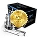 Barman Premium Cocktail Bar Set : 8 Piece Stainless Steel Professional Martini Cocktail Shaker, Jigger, Strainer, Tongs, Openers, Holder and Bonus 100+ Cocktail Recipes (ebook)+Stirring Spoon