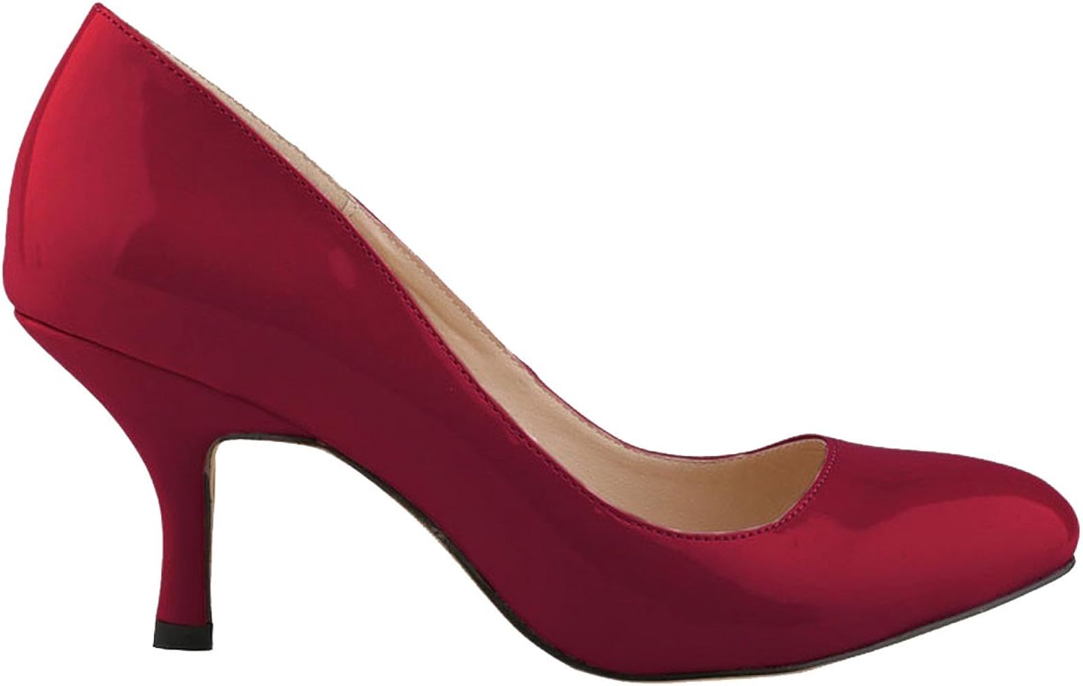 wine red court shoes
