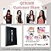 QTHAIR 12A Straight Human Hair Bundles Indian Straight Hair(12 12 14,300g,Natural Black) 100% Unprocessed Indian Straight Virgin Human Hair Bundles