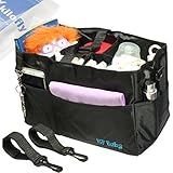 kilofly 2-in-1 Baby Diaper Bag Insert Stroller Organizer + 2 Attachable Straps