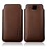 iPhone 8 iPhone 7 IPhone 6 6S 4.7 Sleeve , [ Minimalism ] Elastic Pull Strap , Synthetic Leather Protective Sleeve Pouch Cover Case , Professional Executive Case Design . - Brown