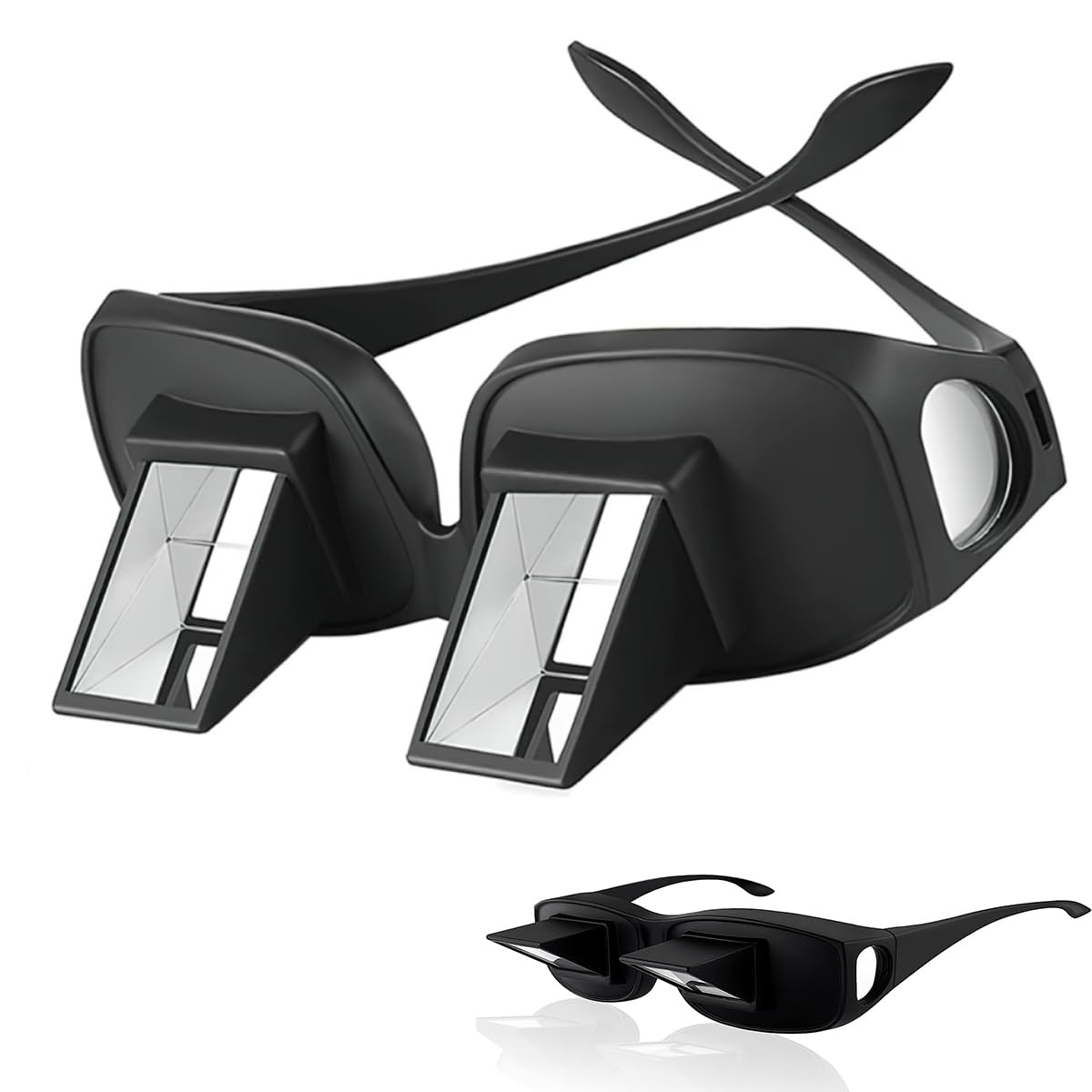 FaJoek Lazy Glasses, Prism Glasses, Lazy Glasses, Laser Prism Glasses, Angle Glasses, Glasses Angle Glasses Lazy Readers 90 Degree HD Horizontal Glasses, High Definition Horizontal Glasses