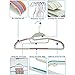 IPOW 10 PCS New ABS Material Heavy Duty Hangers Non-Slip Clothes Hanger Organizer Hook Perfect for Pants,Dress,Jacket,Underwear and Shirt in Home,Durable&Not Easy to Break Off