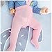 Beide Baby Girls High Waist Tights Overall to Protect Belly Button Cotton Solid Leggings(light yellow,12-24m)