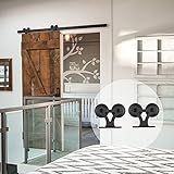 CCJH 8FT/ 96 inches Country Classic Steel Interior Sliding Barn Door Hardware Kit for single door