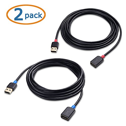 Cable Matters 2Pack Long USB to USB Extension Cable (Male to Female