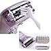 Women's Electric Shaver, Cordless 3-Blade Wet & Dry Use, Body Hair Epilator Armpit Bikini Trimmer Lady Shaver, Rechargeable, 2 Accessories (Purple) - Happy Hours