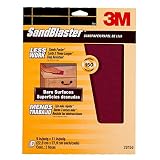 3M SandBlaster Bare Surfaces Sandpaper, 150-Grit, 9-Inch by 11-Inch, 3-Pack