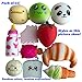 Pack of 11PCS Kawaii Soft Squishy Foods Panda Bread Bun Milk Bottle Yellow Duckling Phone Straps Charms Kids Toys