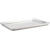 Winware by Winco ALXP-1622 Aluminum Sheet Pan, 16" x 22" | Large flat baking surface, Reinforced rim prevents bending or warping, Great for Food Preparation and Restaurant Kitchens