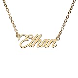 Ethan Name Tag Necklaces for Her His Friends