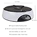 Home Intuition 6 Meal Automatic Pet Feeder with Programmable Timer, Grey